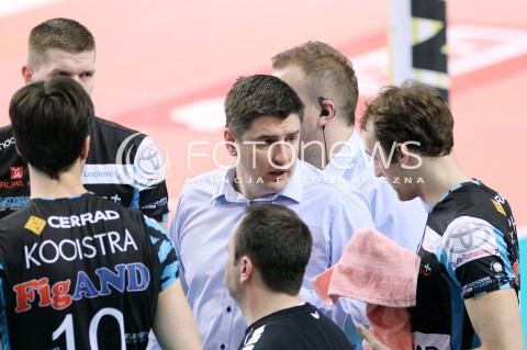  01.03.2014 RZESZOW <br />SIATKOWKA PLUS LIGA 2013/2014 MEN VOLLEYBALL POLAND POLISH PLUSLIGA LEAGUE SEASON 2013/2014 <br />MECZ ASSECO RESOVIA RZESZOW - CZARNI RADOM<br />N/Z ROBERT PRYGIEL TRENER ( HEAD COACH ) <br /> 