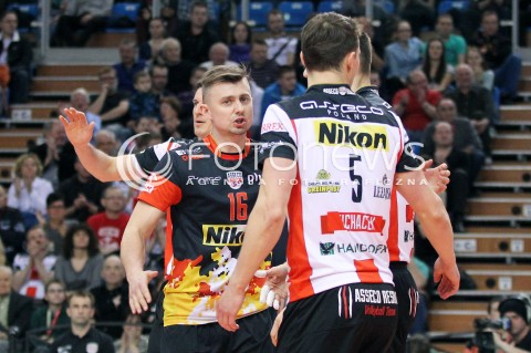  01.03.2014 RZESZOW <br />SIATKOWKA PLUS LIGA 2013/2014 MEN VOLLEYBALL POLAND POLISH PLUSLIGA LEAGUE SEASON 2013/2014 <br />MECZ ASSECO RESOVIA RZESZOW - CZARNI RADOM<br />N/Z KRZYSZTOF IGNACZAK <br /> 