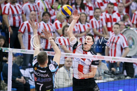  01.03.2014 RZESZOW <br />SIATKOWKA PLUS LIGA 2013/2014 MEN VOLLEYBALL POLAND POLISH PLUSLIGA LEAGUE SEASON 2013/2014 <br />MECZ ASSECO RESOVIA RZESZOW - CZARNI RADOM<br />N/Z ALEH ACHREM OLIEG AKHREM <br /> 