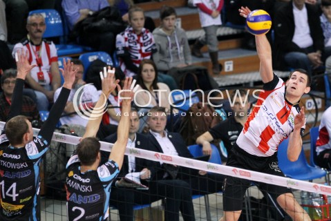  01.03.2014 RZESZOW <br />SIATKOWKA PLUS LIGA 2013/2014 MEN VOLLEYBALL POLAND POLISH PLUSLIGA LEAGUE SEASON 2013/2014 <br />MECZ ASSECO RESOVIA RZESZOW - CZARNI RADOM<br />N/Z DAWID KONARSKI <br /> 