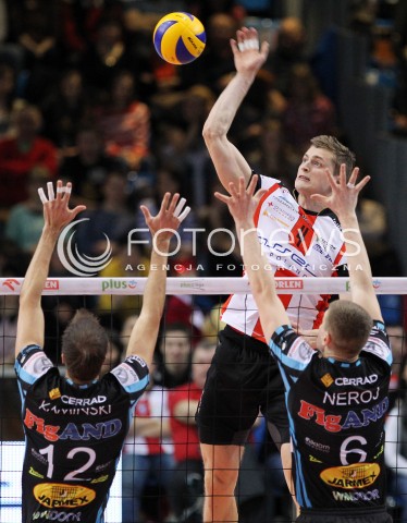  01.03.2014 RZESZOW <br />SIATKOWKA PLUS LIGA 2013/2014 MEN VOLLEYBALL POLAND POLISH PLUSLIGA LEAGUE SEASON 2013/2014 <br />MECZ ASSECO RESOVIA RZESZOW - CZARNI RADOM<br />N/Z PIOTR NOWAKOWSKI <br /> 