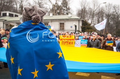 Pikieta pod ambasadą Rosji w Warszawie