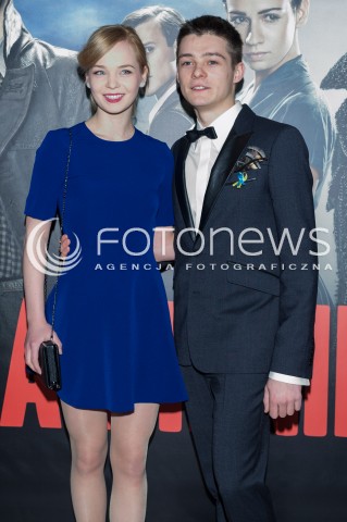  03.03.2014 WARSZAWA <br />
PREMIERA KAMIENIE NA SZANIEC W TEATRZE NARODOWYM<br />
N/Z TOMASZ ZIETEK MAGDALENA KOLESNIK <br />
 