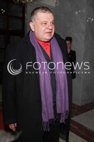  03.03.2014 WARSZAWA <br />
PREMIERA KAMIENIE NA SZANIEC W TEATRZE NARODOWYM<br />
N/Z KRZYSZTOF GLOBISZ<br />
 