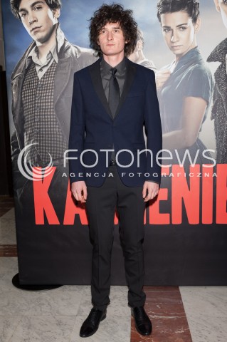  03.03.2014 WARSZAWA <br />
PREMIERA KAMIENIE NA SZANIEC W TEATRZE NARODOWYM<br />
N/Z DAWID PODSIADLO <br />
 