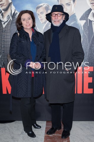  03.03.2014 WARSZAWA <br />
PREMIERA KAMIENIE NA SZANIEC W TEATRZE NARODOWYM<br />
N/Z MALGORZATA KIDAWA-BLONSKA JAN KIDAWA-BLONSKI<br />
 