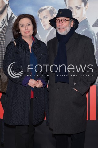  03.03.2014 WARSZAWA <br />
PREMIERA KAMIENIE NA SZANIEC W TEATRZE NARODOWYM<br />
N/Z MALGORZATA KIDAWA-BLONSKA JAN KIDAWA-BLONSKI<br />
 
