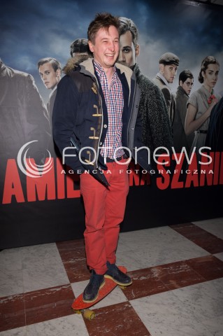  03.03.2014 WARSZAWA <br />
PREMIERA KAMIENIE NA SZANIEC W TEATRZE NARODOWYM<br />
N/Z GRZEGORZ LAPANOWSKI<br />
 