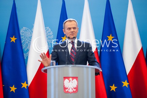  04.03.2014 WARSZAWA KONFERENCJA PRASOWA PREMIERA RP DONALDA TUSKA N/Z DONALD TUSK  