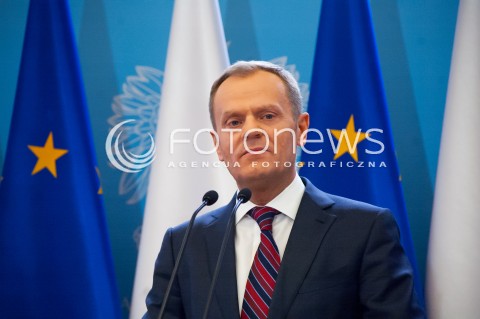  04.03.2014 WARSZAWA KONFERENCJA PRASOWA PREMIERA RP DONALDA TUSKA N/Z DONALD TUSK  