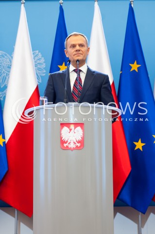  04.03.2014 WARSZAWA KONFERENCJA PRASOWA PREMIERA RP DONALDA TUSKA N/Z DONALD TUSK  