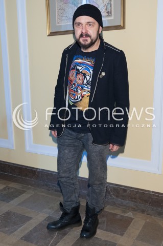 04.03.2014 WARSZAWA <br />SPOTKANIE Z NOMINOWANYMI DO POLSKICH NAGROD FILMOWYCH ORLY 2014 W PALACU PRYMASOWSKIM<br />N/Z ARKADIUSZ JAKUBIAK<br /> 