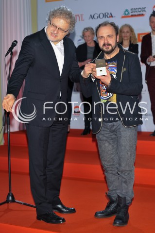  04.03.2014 WARSZAWA <br />SPOTKANIE Z NOMINOWANYMI DO POLSKICH NAGROD FILMOWYCH ORLY 2014 W PALACU PRYMASOWSKIM<br />N/Z ARKADIUSZ JAKUBIAK DARIUSZ JABLONSKI<br /> 