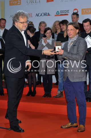  04.03.2014 WARSZAWA <br />SPOTKANIE Z NOMINOWANYMI DO POLSKICH NAGROD FILMOWYCH ORLY 2014 W PALACU PRYMASOWSKIM<br />N/Z DARIUSZ JABLONSKI<br /> 
