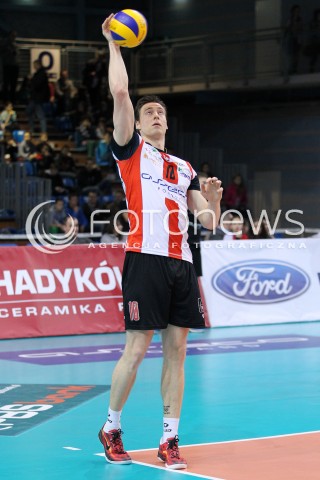 08.03.2014 RZESZOW <br />SIATKOWKA PLUS LIGA 2013/2014 MEN VOLLEYBALL POLAND POLISH PLUSLIGA LEAGUE SEASON 2013/2014 <br />MECZ ASSECO RESOVIA RZESZOW - EFFECTOR KIELCE <br />N/Z JOCHEN SCHOPS SYLWETKA <br /> 
