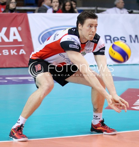  08.03.2014 RZESZOW <br />SIATKOWKA PLUS LIGA 2013/2014 MEN VOLLEYBALL POLAND POLISH PLUSLIGA LEAGUE SEASON 2013/2014 <br />MECZ ASSECO RESOVIA RZESZOW - EFFECTOR KIELCE <br />N/Z JOCHEN SCHOPS SYLWETKA <br /> 