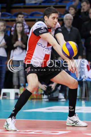  08.03.2014 RZESZOW <br />SIATKOWKA PLUS LIGA 2013/2014 MEN VOLLEYBALL POLAND POLISH PLUSLIGA LEAGUE SEASON 2013/2014 <br />MECZ ASSECO RESOVIA RZESZOW - EFFECTOR KIELCE <br />N/Z NIKOLAY PENCHEV PENCZEV SYLWETKA <br /> 