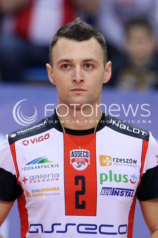  08.03.2014 RZESZOW <br />SIATKOWKA PLUS LIGA 2013/2014 MEN VOLLEYBALL POLAND POLISH PLUSLIGA LEAGUE SEASON 2013/2014 <br />MECZ ASSECO RESOVIA RZESZOW - EFFECTOR KIELCE <br />N/Z PAUL LOTMAN  SYLWETKA GLOWKA PORTRET<br /> 