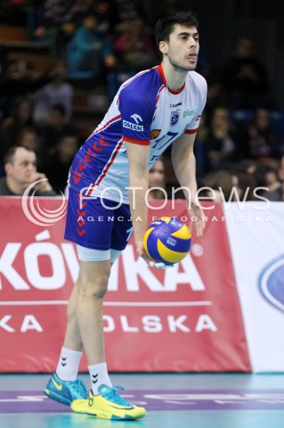 08.03.2014 RZESZOW <br />SIATKOWKA PLUS LIGA 2013/2014 MEN VOLLEYBALL POLAND POLISH PLUSLIGA LEAGUE SEASON 2013/2014 <br />MECZ ASSECO RESOVIA RZESZOW - EFFECTOR KIELCE <br />N/Z BRUNO ROMANUTTI SYLWETKA <br /> 