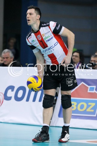  08.03.2014 RZESZOW <br />SIATKOWKA PLUS LIGA 2013/2014 MEN VOLLEYBALL POLAND POLISH PLUSLIGA LEAGUE SEASON 2013/2014 <br />MECZ ASSECO RESOVIA RZESZOW - EFFECTOR KIELCE <br />N/Z ALEH ACHREM OLIEG AKHREM SYLWETKA <br /> 