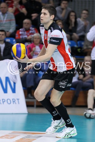  08.03.2014 RZESZOW <br />SIATKOWKA PLUS LIGA 2013/2014 MEN VOLLEYBALL POLAND POLISH PLUSLIGA LEAGUE SEASON 2013/2014 <br />MECZ ASSECO RESOVIA RZESZOW - EFFECTOR KIELCE <br />N/Z NIKOLAY PENCHEV PENCZEV SYLWETKA <br /> 