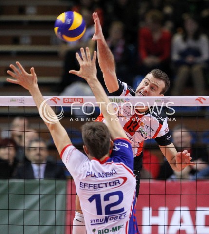  08.03.2014 RZESZOW <br />SIATKOWKA PLUS LIGA 2013/2014 MEN VOLLEYBALL POLAND POLISH PLUSLIGA LEAGUE SEASON 2013/2014 <br />MECZ ASSECO RESOVIA RZESZOW - EFFECTOR KIELCE <br />N/Z PETER VERES LUKASZ POLANSKI <br /> 