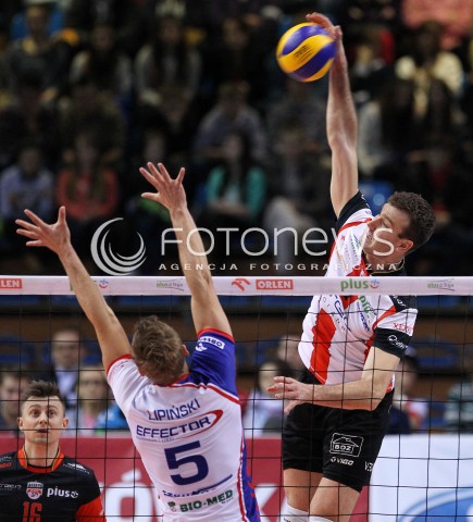  08.03.2014 RZESZOW <br />SIATKOWKA PLUS LIGA 2013/2014 MEN VOLLEYBALL POLAND POLISH PLUSLIGA LEAGUE SEASON 2013/2014 <br />MECZ ASSECO RESOVIA RZESZOW - EFFECTOR KIELCE <br />N/Z PETER VERES PIOTR LIPINSKI <br /> 