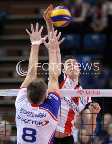  08.03.2014 RZESZOW <br />SIATKOWKA PLUS LIGA 2013/2014 MEN VOLLEYBALL POLAND POLISH PLUSLIGA LEAGUE SEASON 2013/2014 <br />MECZ ASSECO RESOVIA RZESZOW - EFFECTOR KIELCE <br />N/Z JOCHEN SCHOPS ADRIAN STASZEWSKI <br /> 