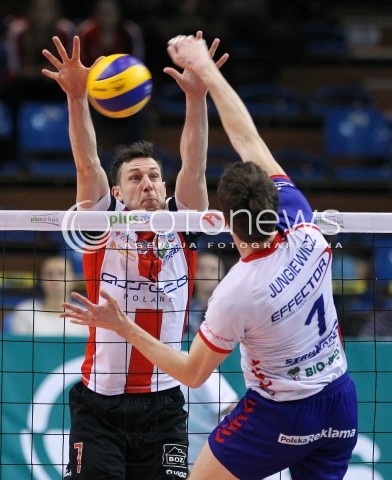  08.03.2014 RZESZOW <br />SIATKOWKA PLUS LIGA 2013/2014 MEN VOLLEYBALL POLAND POLISH PLUSLIGA LEAGUE SEASON 2013/2014 <br />MECZ ASSECO RESOVIA RZESZOW - EFFECTOR KIELCE <br />N/Z OLIEG ACHREM ALEH AKHREM SLAWOMIR JUNGIEWICZ <br /> 