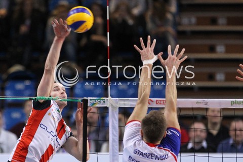  08.03.2014 RZESZOW <br />SIATKOWKA PLUS LIGA 2013/2014 MEN VOLLEYBALL POLAND POLISH PLUSLIGA LEAGUE SEASON 2013/2014 <br />MECZ ASSECO RESOVIA RZESZOW - EFFECTOR KIELCE <br />N/Z DAWID KONARSKI <br /> 