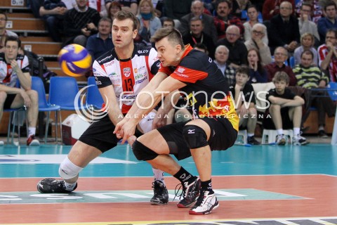  08.03.2014 RZESZOW <br />SIATKOWKA PLUS LIGA 2013/2014 MEN VOLLEYBALL POLAND POLISH PLUSLIGA LEAGUE SEASON 2013/2014 <br />MECZ ASSECO RESOVIA RZESZOW - EFFECTOR KIELCE <br />N/Z KRZYSZTOF IGNACZAK PETER VERES <br /> 