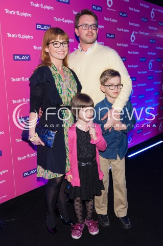 08.03.2014 WARSZAWA<br />PREMIERA BROMBA W SIECI W TEATRZE 6 PIETRO<br />N/Z BEATA CHMIELOWSKA-OLECH DAMIAN OLECH<br /> 