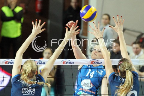  09.03.2014 OSTROWIEC SWIETOKRZYSKI<br />SIATKOWKA<br />FINAL PUCHARU POLSKI W PILCE SIATKOWEJ KOBIET ENEA CUP 2014 <br />MECZ FINALOWY CHEMIK POLICE - POLSKI CUKIER MUSZYNIANKA FAKRO BANK BPS MUSZYNA<br />N/Z ALEKSANDRA JAGIELO <br /> 