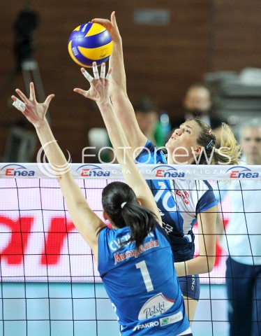  09.03.2014 OSTROWIEC SWIETOKRZYSKI<br />SIATKOWKA<br />FINAL PUCHARU POLSKI W PILCE SIATKOWEJ KOBIET ENEA CUP 2014 <br />MECZ FINALOWY CHEMIK POLICE - POLSKI CUKIER MUSZYNIANKA FAKRO BANK BPS MUSZYNA<br />N/Z ANA BJELICA <br /> 
