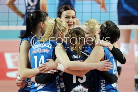  09.03.2014 OSTROWIEC SWIETOKRZYSKI<br />SIATKOWKA<br />FINAL PUCHARU POLSKI W PILCE SIATKOWEJ KOBIET ENEA CUP 2014 <br />MECZ FINALOWY CHEMIK POLICE - POLSKI CUKIER MUSZYNIANKA FAKRO BANK BPS MUSZYNA<br />N/Z SYLWIA WOJCIESKA RADOSC EMOCJE <br /> 