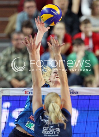  09.03.2014 OSTROWIEC SWIETOKRZYSKI<br />SIATKOWKA<br />FINAL PUCHARU POLSKI W PILCE SIATKOWEJ KOBIET ENEA CUP 2014 <br />MECZ FINALOWY CHEMIK POLICE - POLSKI CUKIER MUSZYNIANKA FAKRO BANK BPS MUSZYNA<br />N/Z EMILIA MUCHA <br /> 