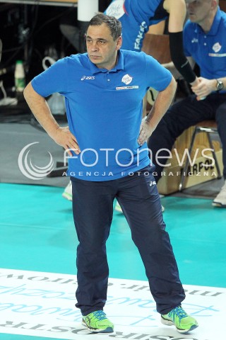  09.03.2014 OSTROWIEC SWIETOKRZYSKI<br />SIATKOWKA<br />FINAL PUCHARU POLSKI W PILCE SIATKOWEJ KOBIET ENEA CUP 2014 <br />MECZ FINALOWY CHEMIK POLICE - POLSKI CUKIER MUSZYNIANKA FAKRO BANK BPS MUSZYNA<br />N/Z BOGDAN SERWINSKI TRENER ( HEAD COACH ) SYLWETKA <br /> 