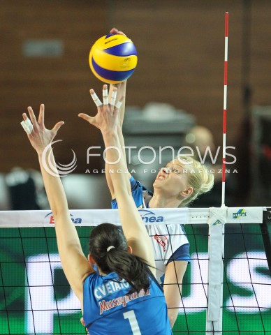 09.03.2014 OSTROWIEC SWIETOKRZYSKI<br />SIATKOWKA<br />FINAL PUCHARU POLSKI W PILCE SIATKOWEJ KOBIET ENEA CUP 2014 <br />MECZ FINALOWY CHEMIK POLICE - POLSKI CUKIER MUSZYNIANKA FAKRO BANK BPS MUSZYNA<br />N/Z ANNA WERBLINSKA <br /> 
