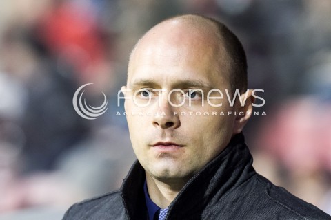  10.03.2014 LODZ PILKA NOZNA POLSKA T-MOBILE EKSTRAKLASA SEZON 2013/2014 FOOTBALL POLISH  WIDZEW LODZ - LECH POZNAN N/Z  ARTUR SKOWRONEK SYLWETKA  