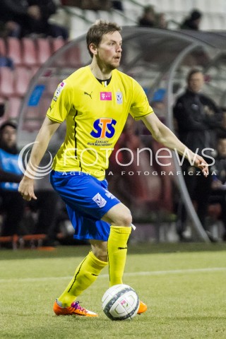  10.03.2014 LODZ PILKA NOZNA POLSKA T-MOBILE EKSTRAKLASA SEZON 2013/2014 FOOTBALL POLISH  WIDZEW LODZ - LECH POZNAN N/Z  KASPER HAMALAINEN SYLWETKA  