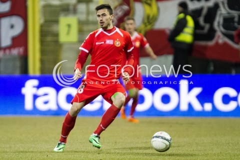  10.03.2014 LODZ PILKA NOZNA POLSKA T-MOBILE EKSTRAKLASA SEZON 2013/2014 FOOTBALL POLISH  WIDZEW LODZ - LECH POZNAN N/Z  KRYSTIAN NOWAK  