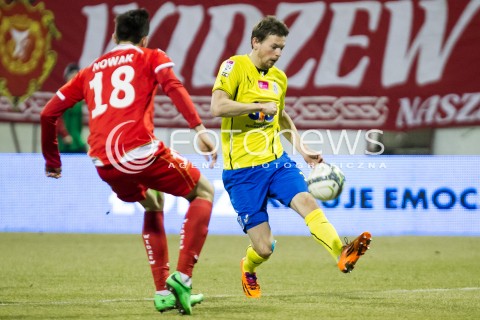  10.03.2014 LODZ PILKA NOZNA POLSKA T-MOBILE EKSTRAKLASA SEZON 2013/2014 FOOTBALL POLISH  WIDZEW LODZ - LECH POZNAN N/Z  KAROL LINETTY  