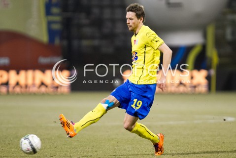 10.03.2014 LODZ PILKA NOZNA POLSKA T-MOBILE EKSTRAKLASA SEZON 2013/2014 FOOTBALL POLISH  WIDZEW LODZ - LECH POZNAN N/Z KASPER HAMALAINEN SYLWETKA   