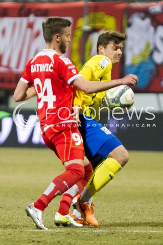  10.03.2014 LODZ PILKA NOZNA POLSKA T-MOBILE EKSTRAKLASA SEZON 2013/2014 FOOTBALL POLISH  WIDZEW LODZ - LECH POZNAN N/Z KAROL LINETTY   