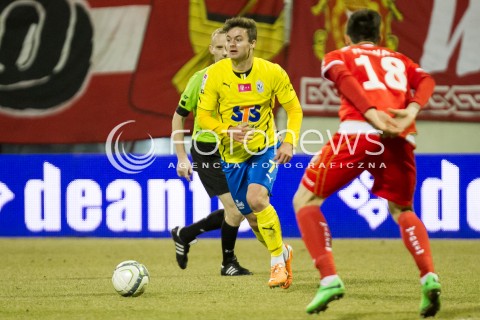  10.03.2014 LODZ PILKA NOZNA POLSKA T-MOBILE EKSTRAKLASA SEZON 2013/2014 FOOTBALL POLISH  WIDZEW LODZ - LECH POZNAN N/Z KAROL LINETTY   