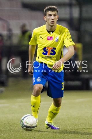  10.03.2014 LODZ PILKA NOZNA POLSKA T-MOBILE EKSTRAKLASA SEZON 2013/2014 FOOTBALL POLISH  WIDZEW LODZ - LECH POZNAN N/Z  MATEUSZ MOZDZEN SYLWETKA  