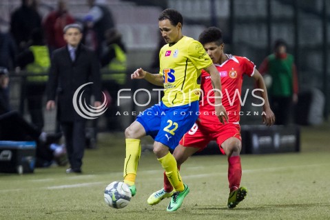  10.03.2014 LODZ PILKA NOZNA POLSKA T-MOBILE EKSTRAKLASA SEZON 2013/2014 FOOTBALL POLISH  WIDZEW LODZ - LECH POZNAN N/Z ALEX BRUNO DAYLON CLAASEN  