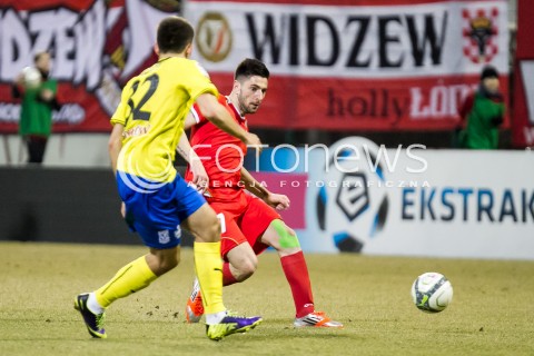 10.03.2014 LODZ PILKA NOZNA POLSKA T-MOBILE EKSTRAKLASA SEZON 2013/2014 FOOTBALL POLISH  WIDZEW LODZ - LECH POZNAN N/Z YANI UDINOV  