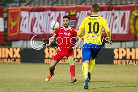  10.03.2014 LODZ PILKA NOZNA POLSKA T-MOBILE EKSTRAKLASA SEZON 2013/2014 FOOTBALL POLISH  WIDZEW LODZ - LECH POZNAN N/Z YANI UDINOV  
