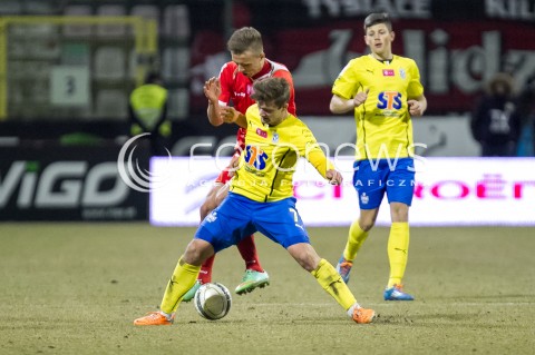  10.03.2014 LODZ PILKA NOZNA POLSKA T-MOBILE EKSTRAKLASA SEZON 2013/2014 FOOTBALL POLISH  WIDZEW LODZ - LECH POZNAN N/Z  PATRYK MIKITA KAROL LINETTY  